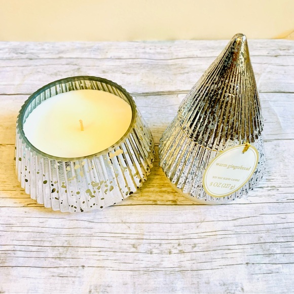 Threshold Soy Wax Blend Candle - Christmas Tree Shape - Mercury Glass Look - 8oz - Picture 3 of 3